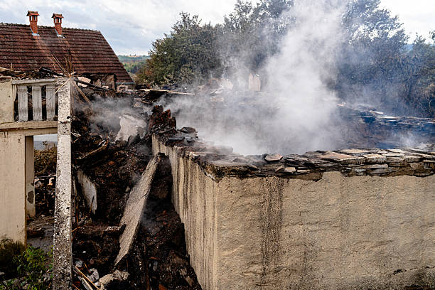 Professional Fire Damage Restoration technician working in Pasadena, MD